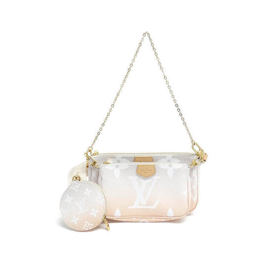 Louis Vuitton Gold Coated Canvas Pochette Shoulder Bag ()
