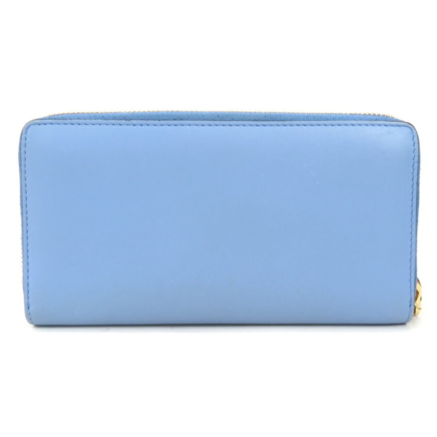 Gucci Blue Leather Long Bill Wallet (Bi-Fold)