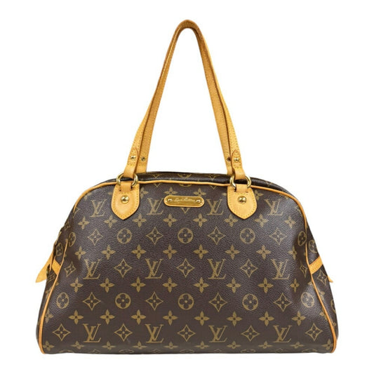 Louis Vuitton Brown Monogram Canvas Shoulder Bag ()