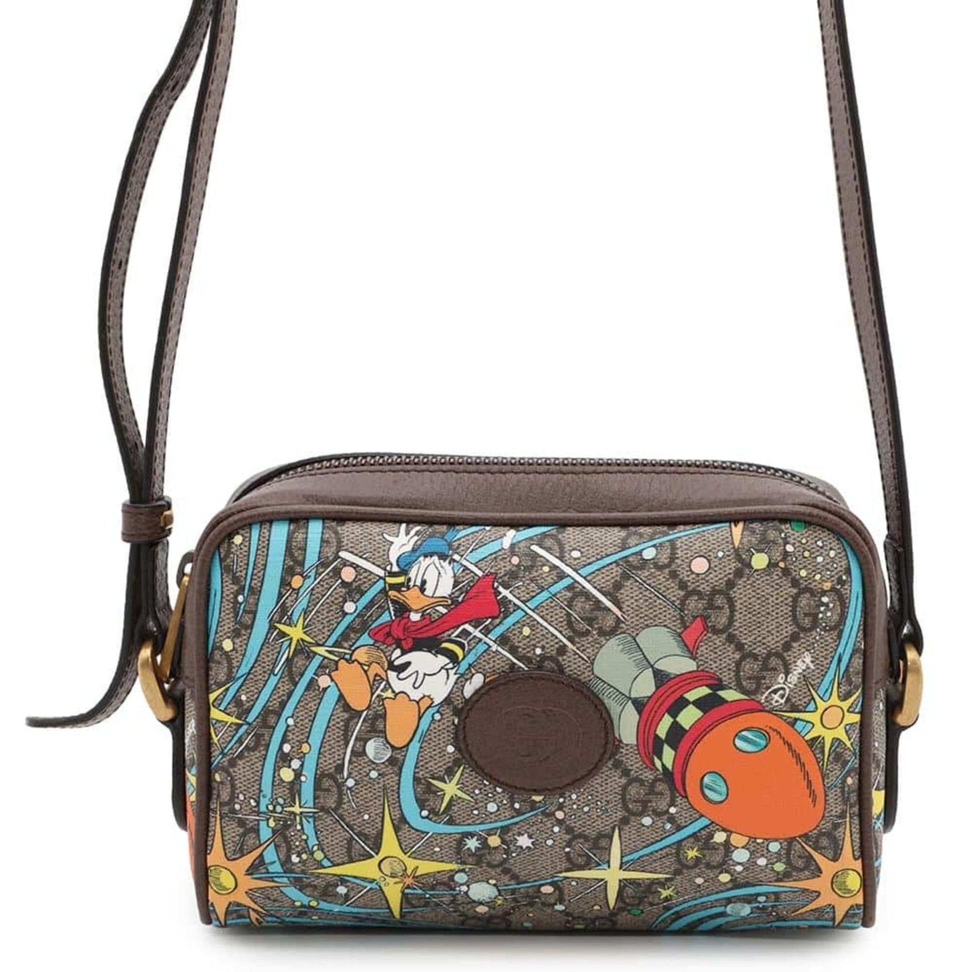 Gucci Beige Brown Pvc Leather Shoulder Bag ()