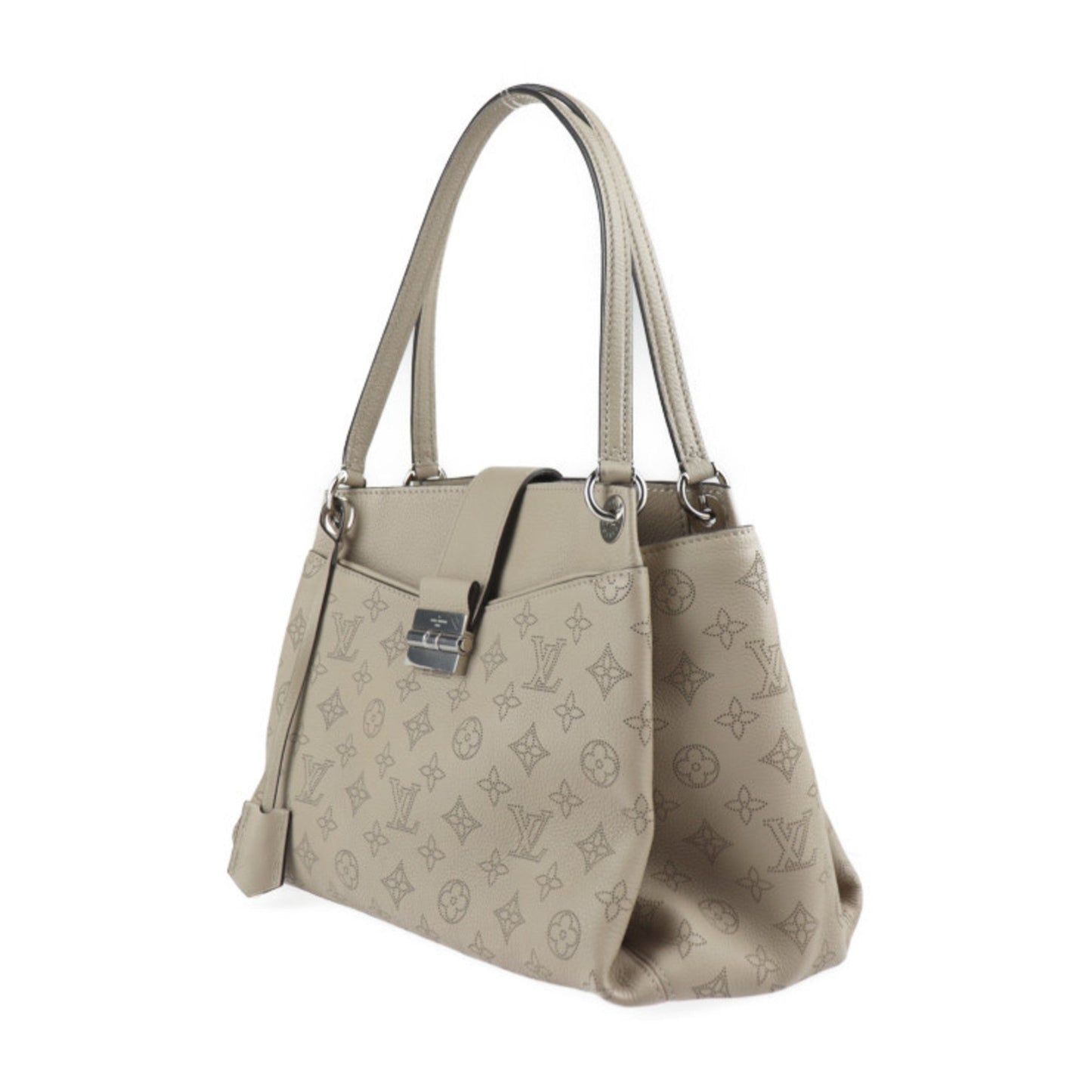 Louis Vuitton Beige Galle Mahina Leather Handbag Shoulder Bag Tote Bag
