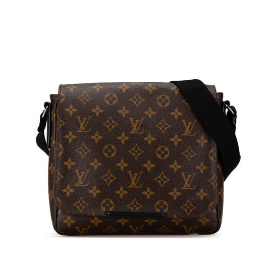 Louis Vuitton Brown Pvc Leather Shoulder Bag ()