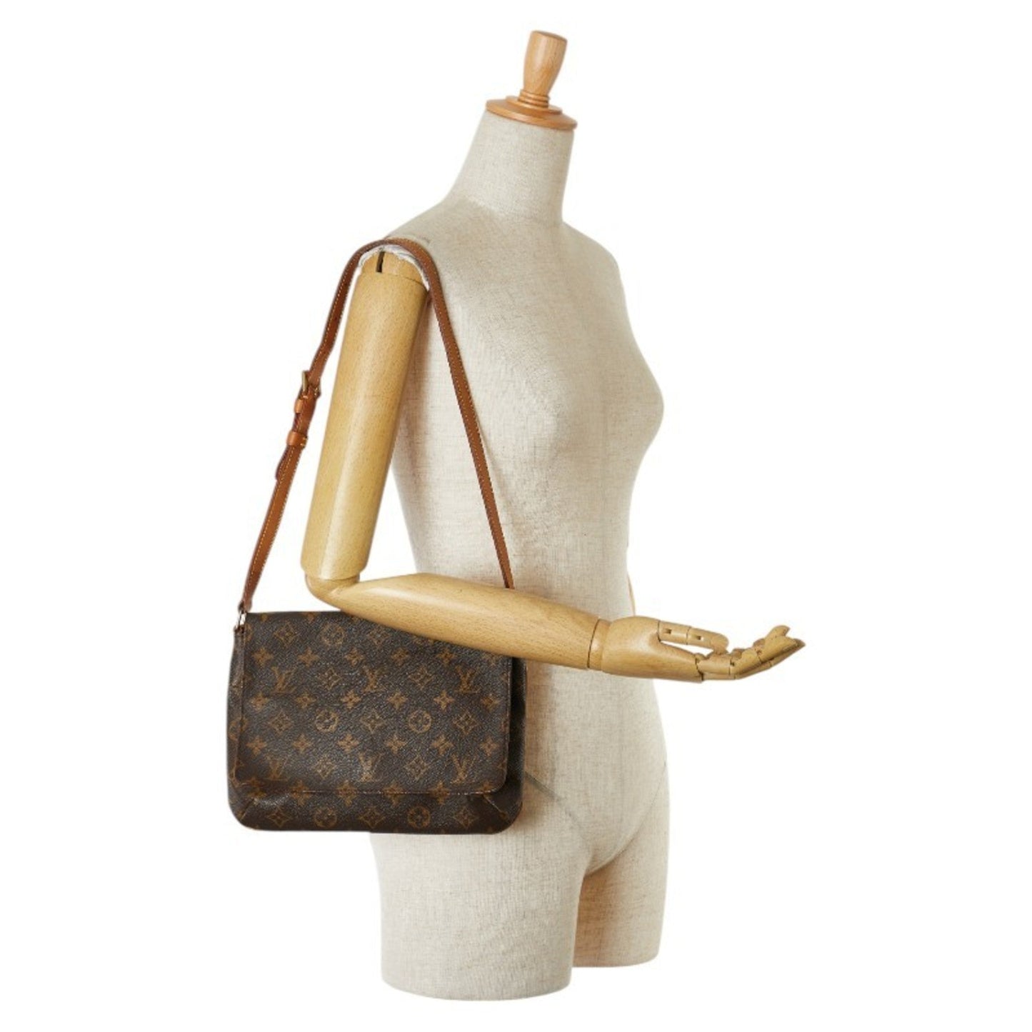 Louis Vuitton Brown Pvc Leather Shoulder Bag