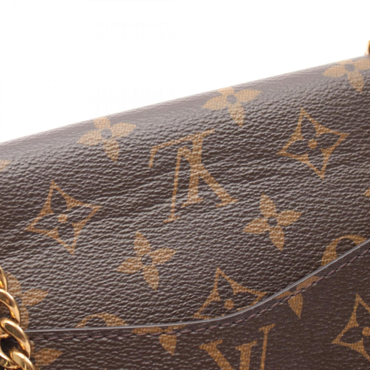 Louis Vuitton Black Brown Monogram Leather Shoulder Bag