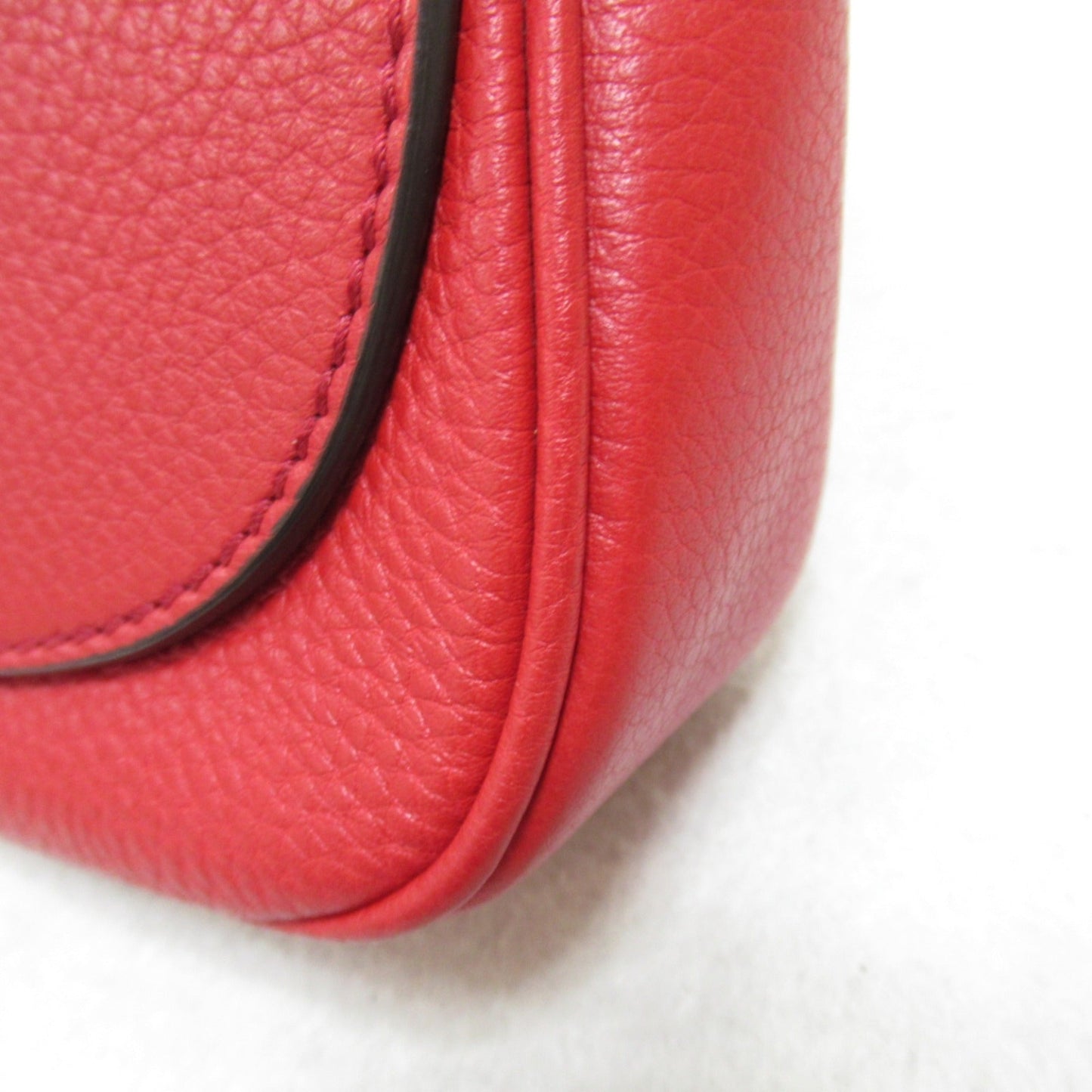 Gucci Soho Red Color Leather Shoulder Bag
