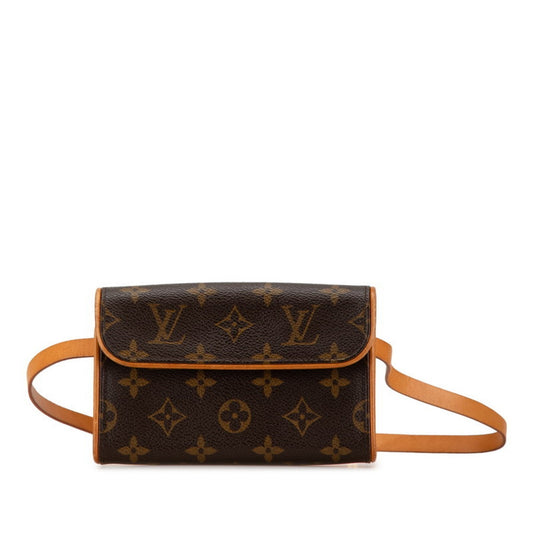 Louis Vuitton Brown Monogram Monogram Pochette Shoulder Bag Sling Bag ()