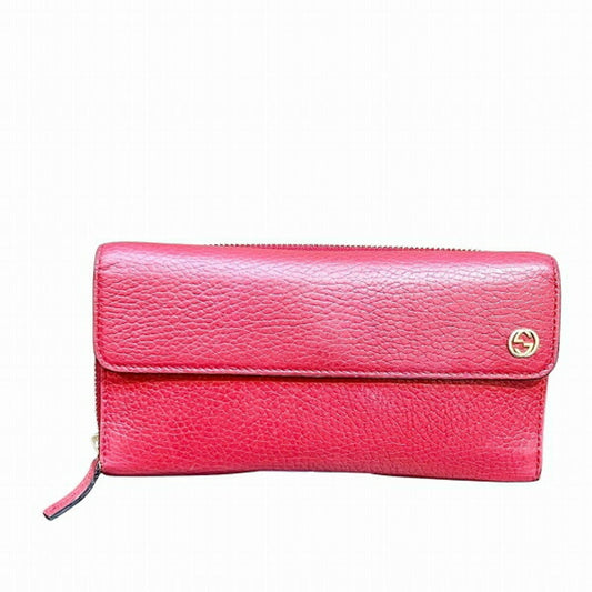 Gucci Red Color Leather Wallet (Bi-Fold) ()