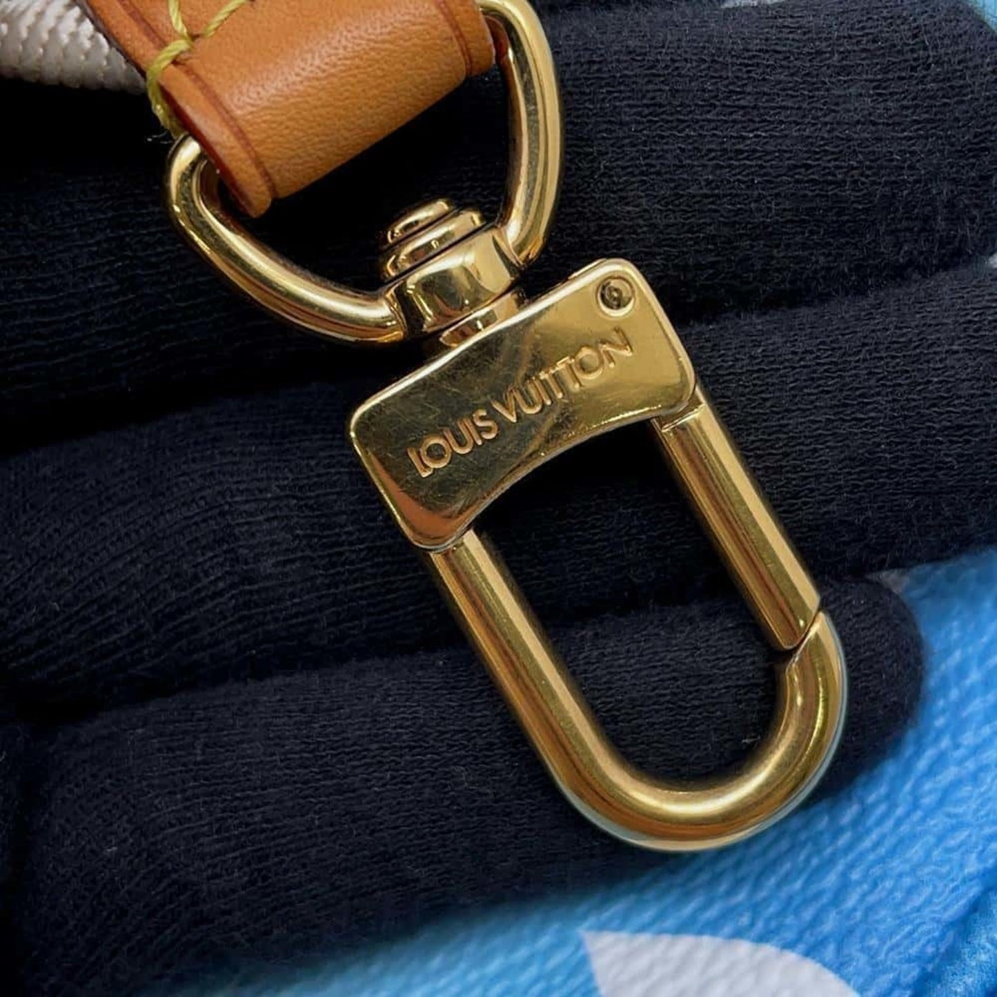 Louis Vuitton Monogram Blue Monogram Pochette Shoulder Bag