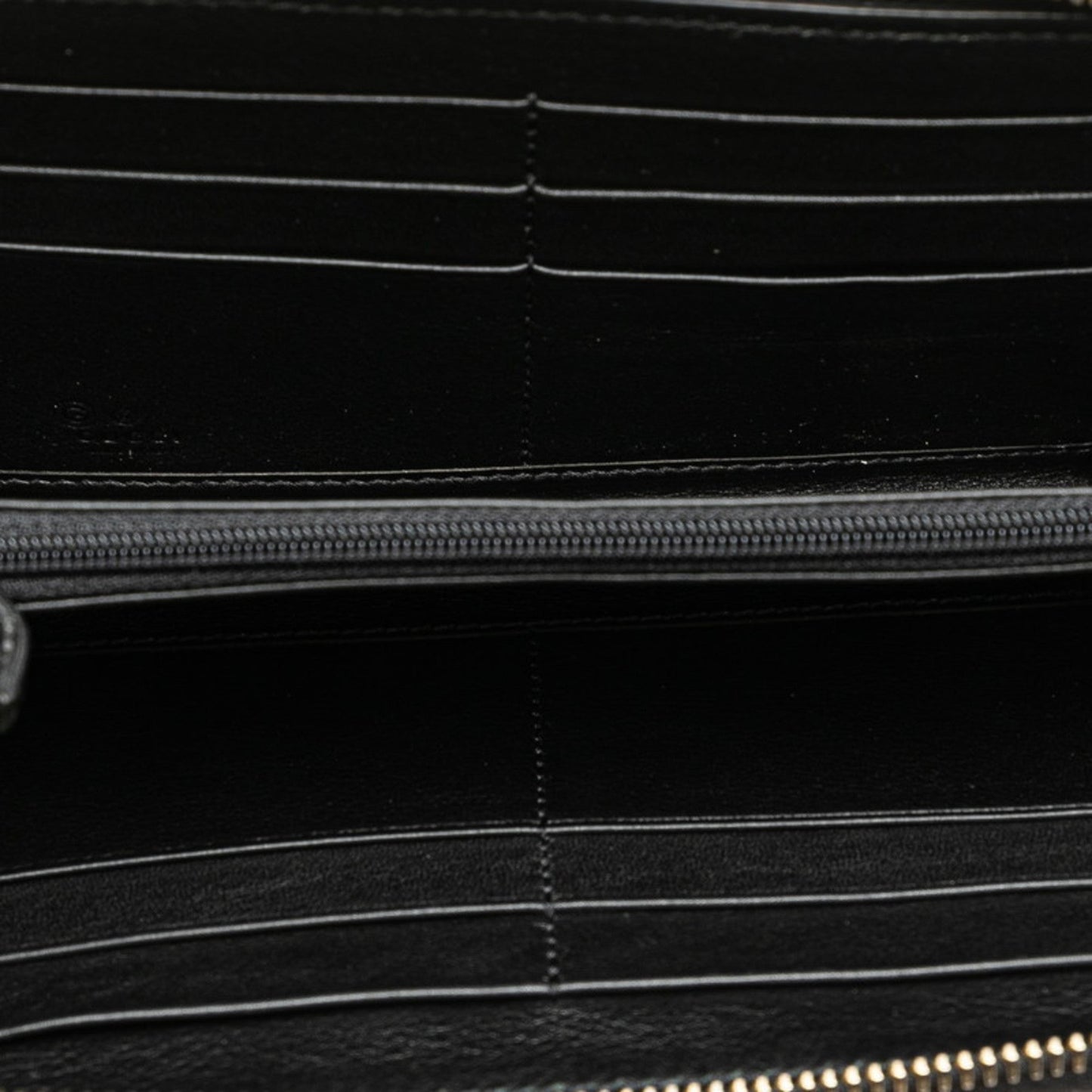 Gucci Black Leather Long Wallet (Bi-Fold)