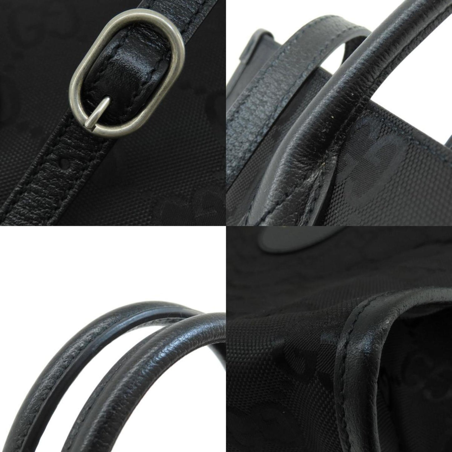 Gucci Black Canvas Tote Bag
