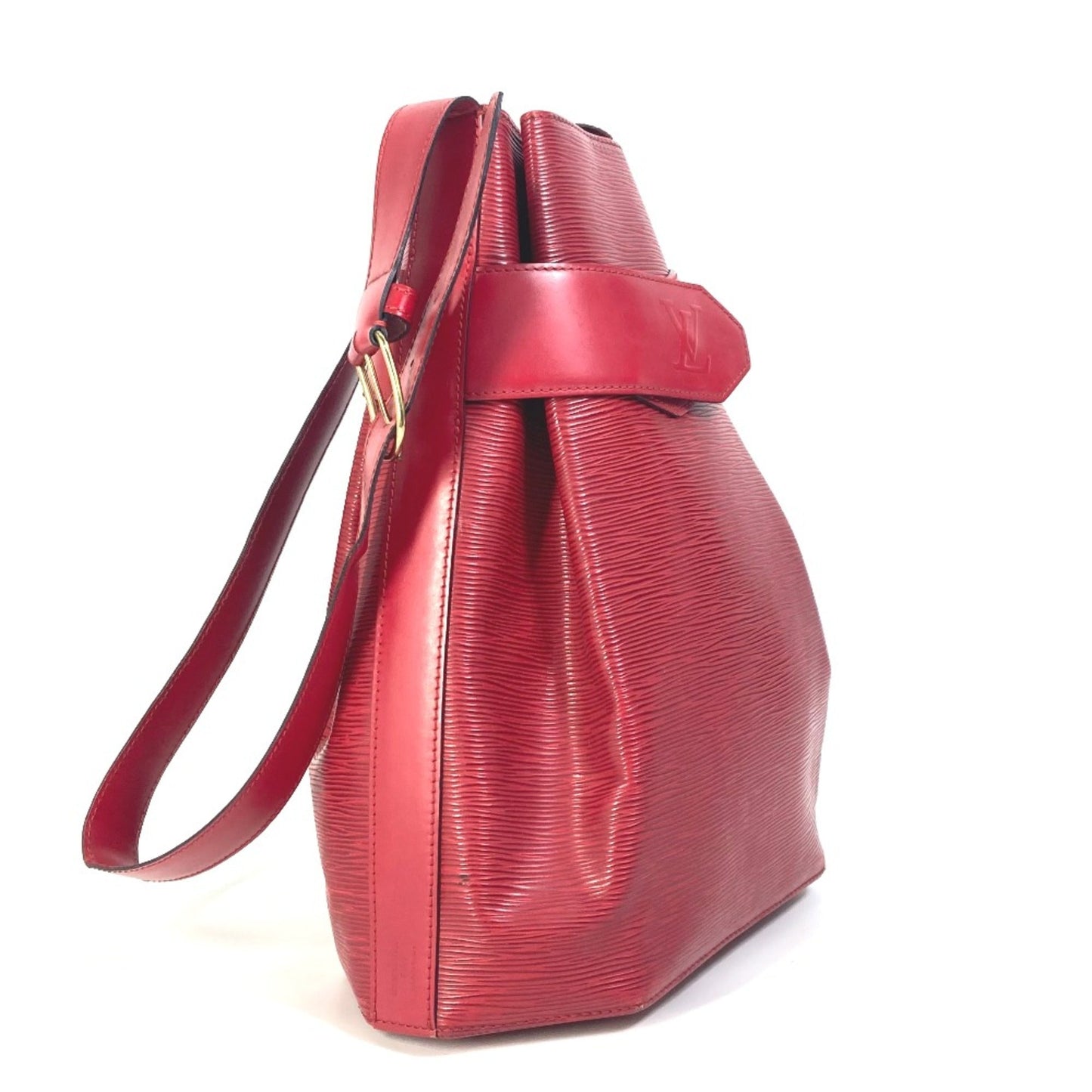 Louis Vuitton Red Leather Shoulder Bag
