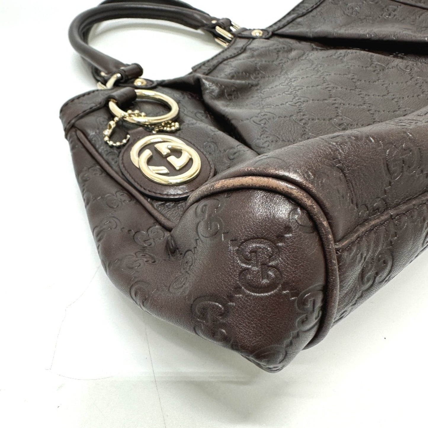 Gucci Brown Leather Tote Bag