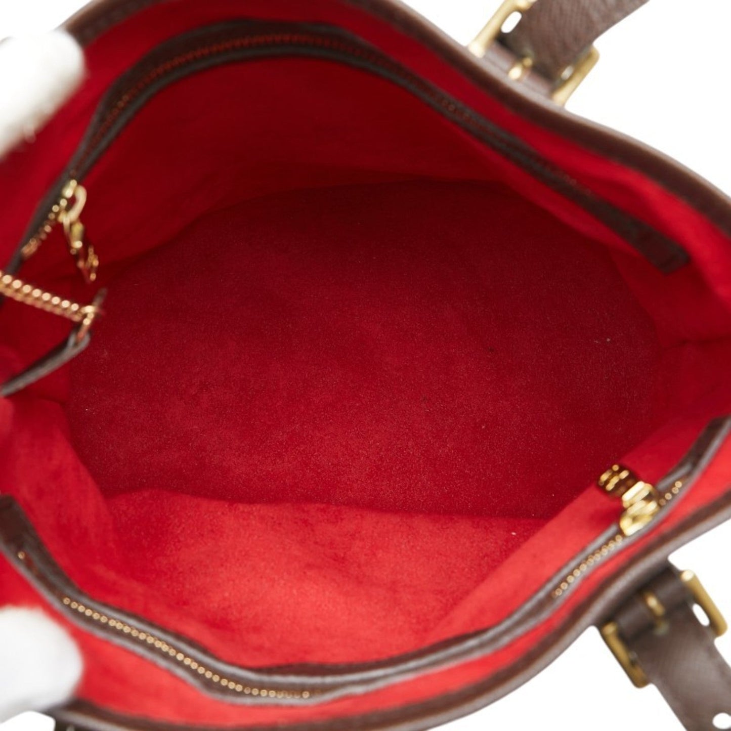 Louis Vuitton Brown Pvc Leather Shoulder Bag Tote Bag
