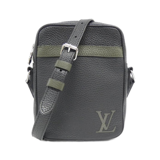 Louis Vuitton Black Leather Shoulder Bag ()