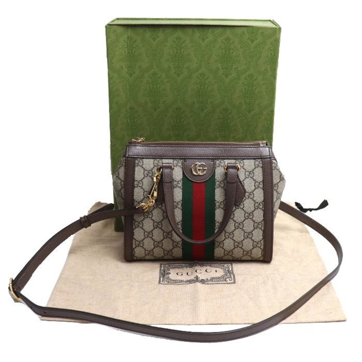 Gucci Beige Brown Gg Supreme Shoulder Bag Tote Bag