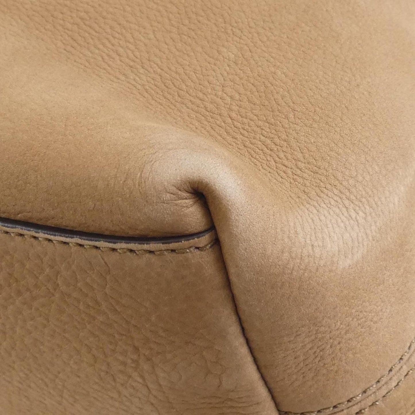 Gucci Dark Beige Leather Shoulder Bag
