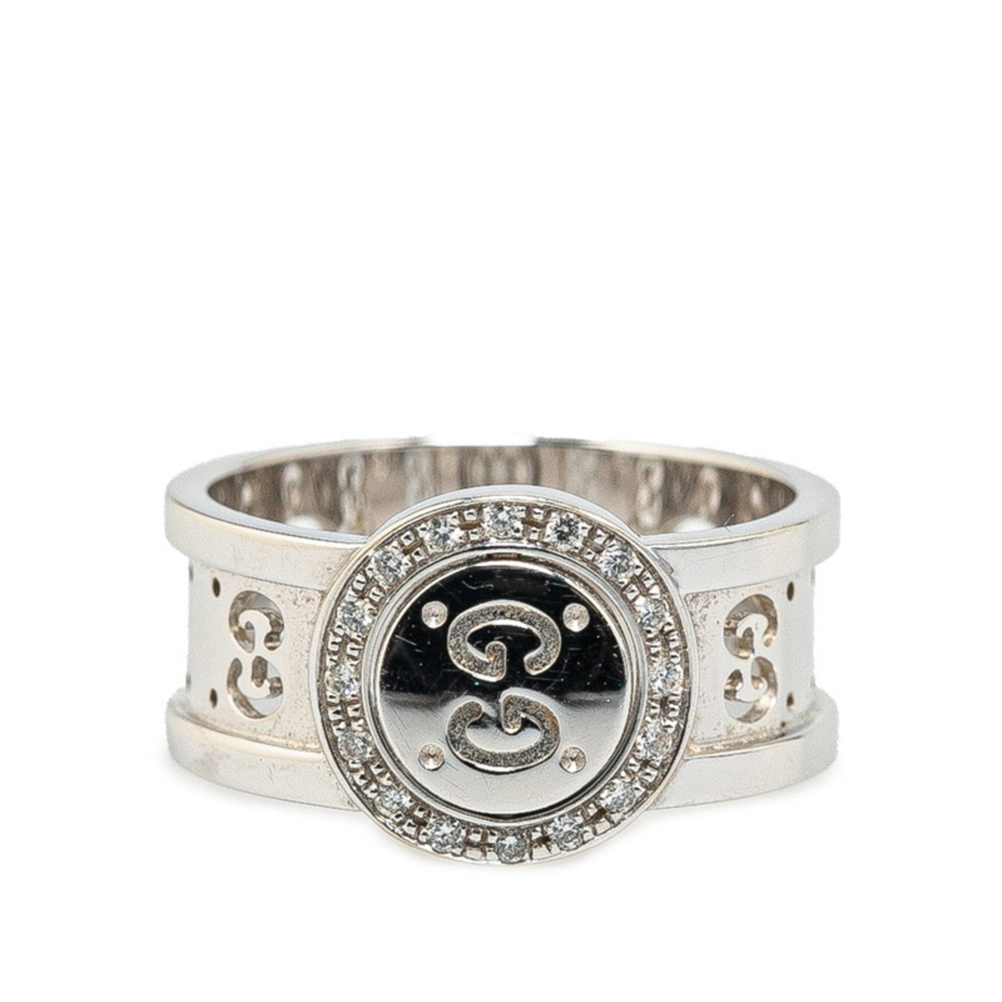 Gucci Icon White White Gold (18K) Band Ring ()