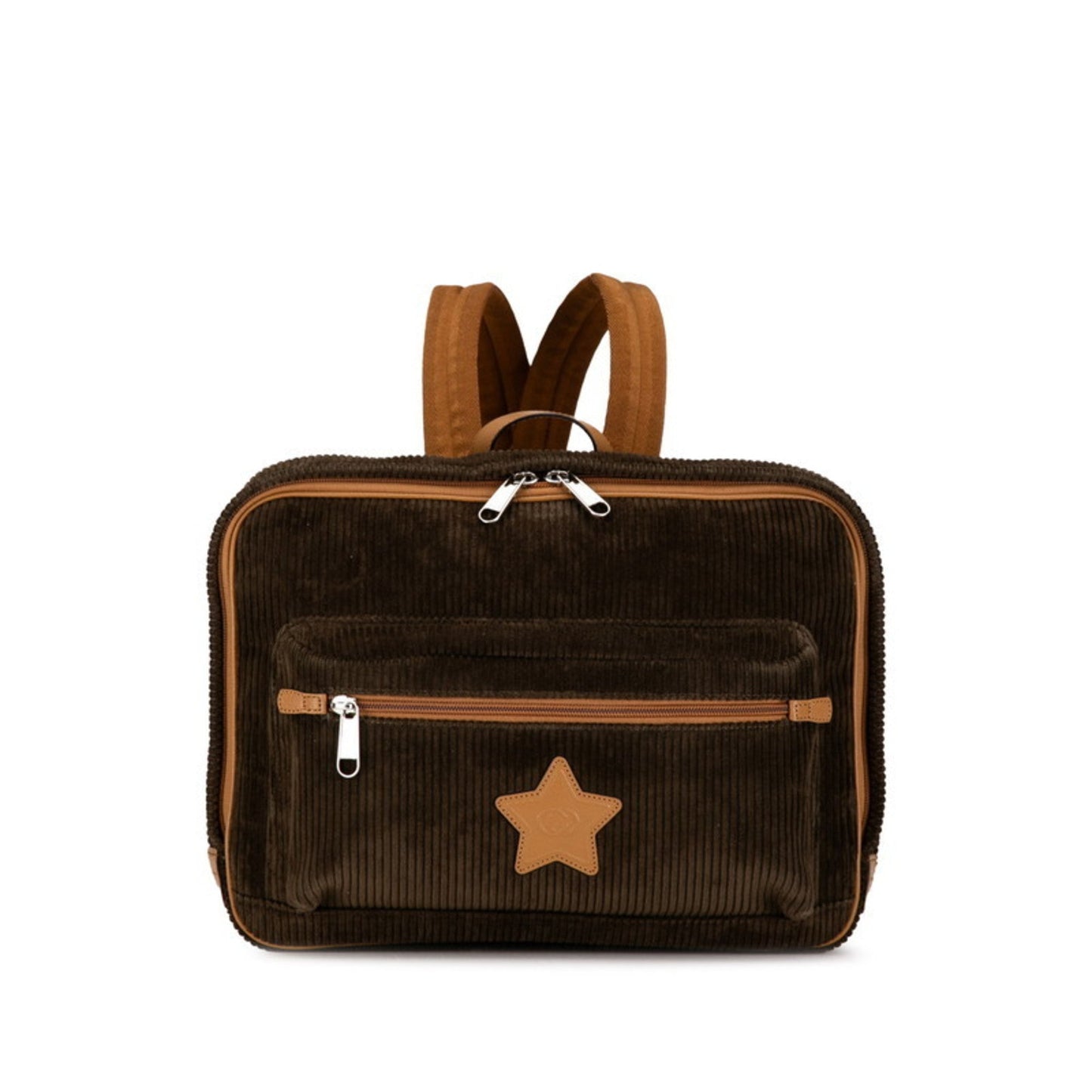 Gucci Brown Cord Leather Backpack