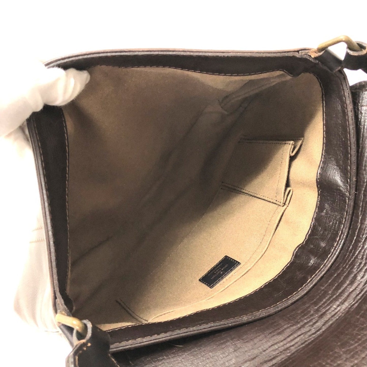 Louis Vuitton Brown Leather Shoulder Bag