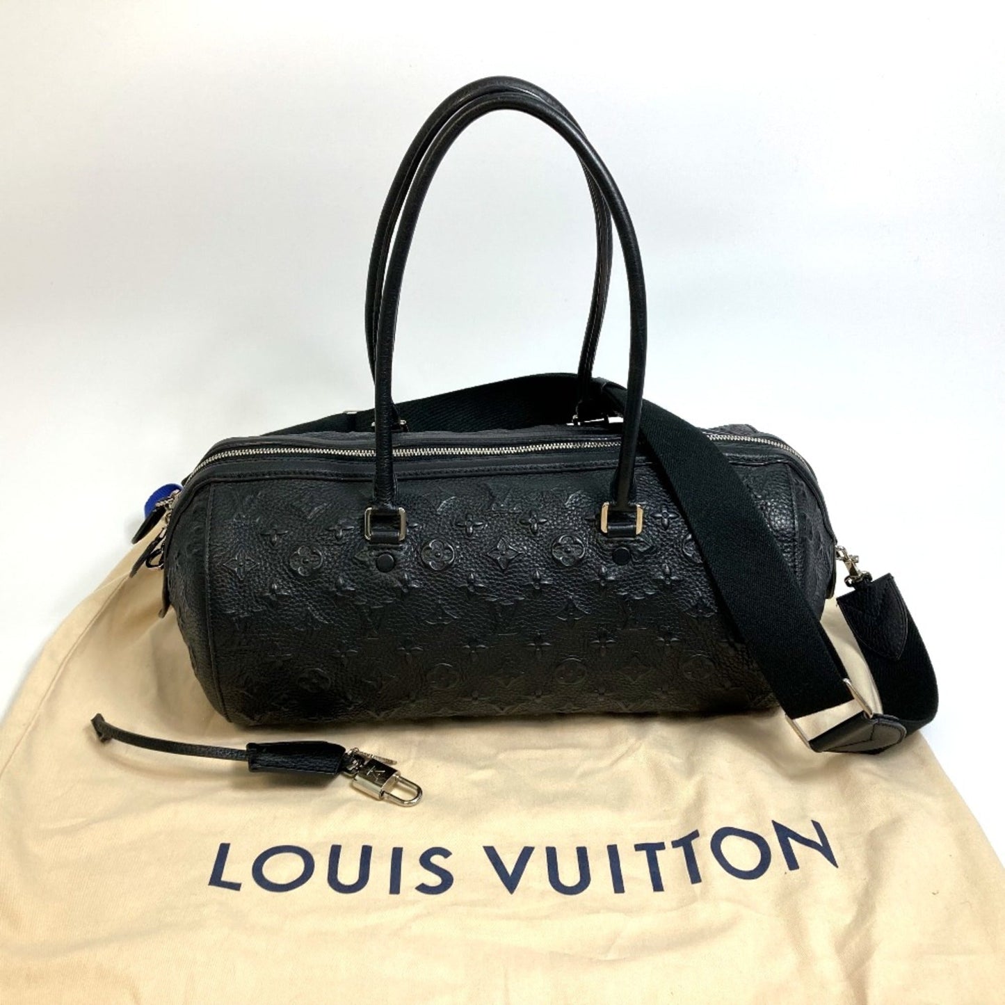 Louis Vuitton Black Leather Shoulder Bag