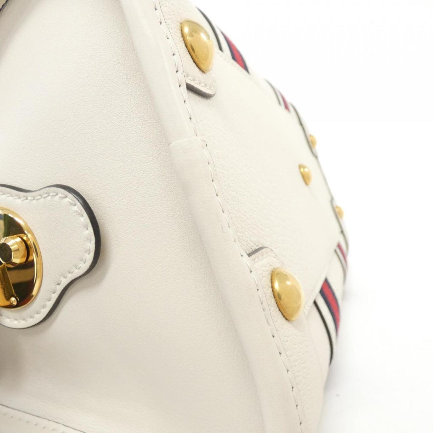 Gucci White Leather Handbag