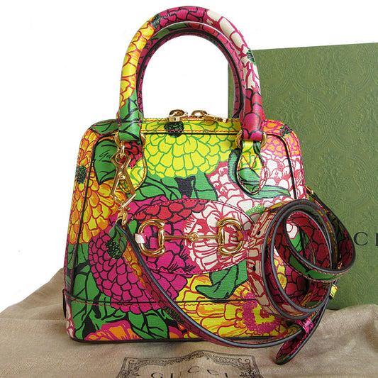 Gucci Multi-Color Leather Handbag Shoulder Bag ()