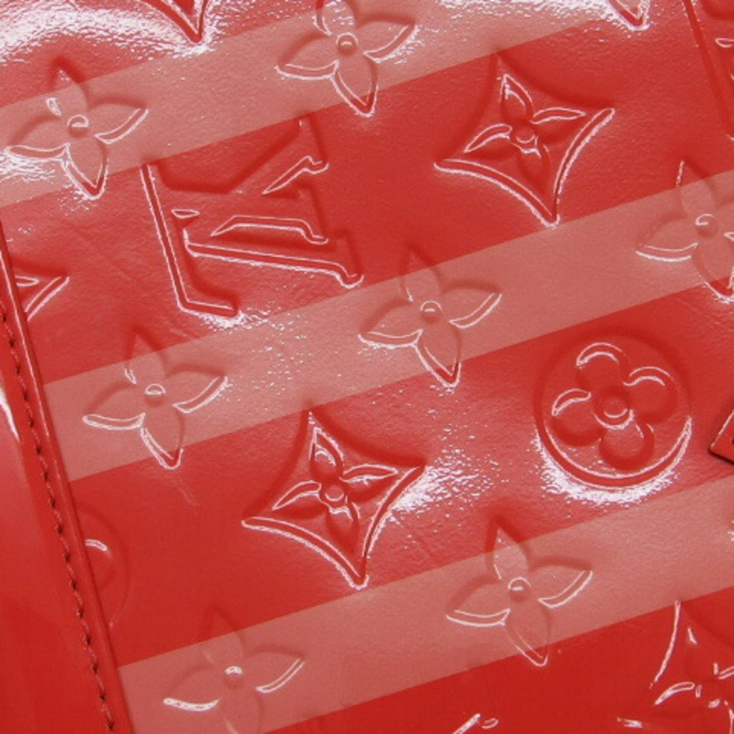 Louis Vuitton Poppy Petal Patent Leather Handbag Shoulder Bag