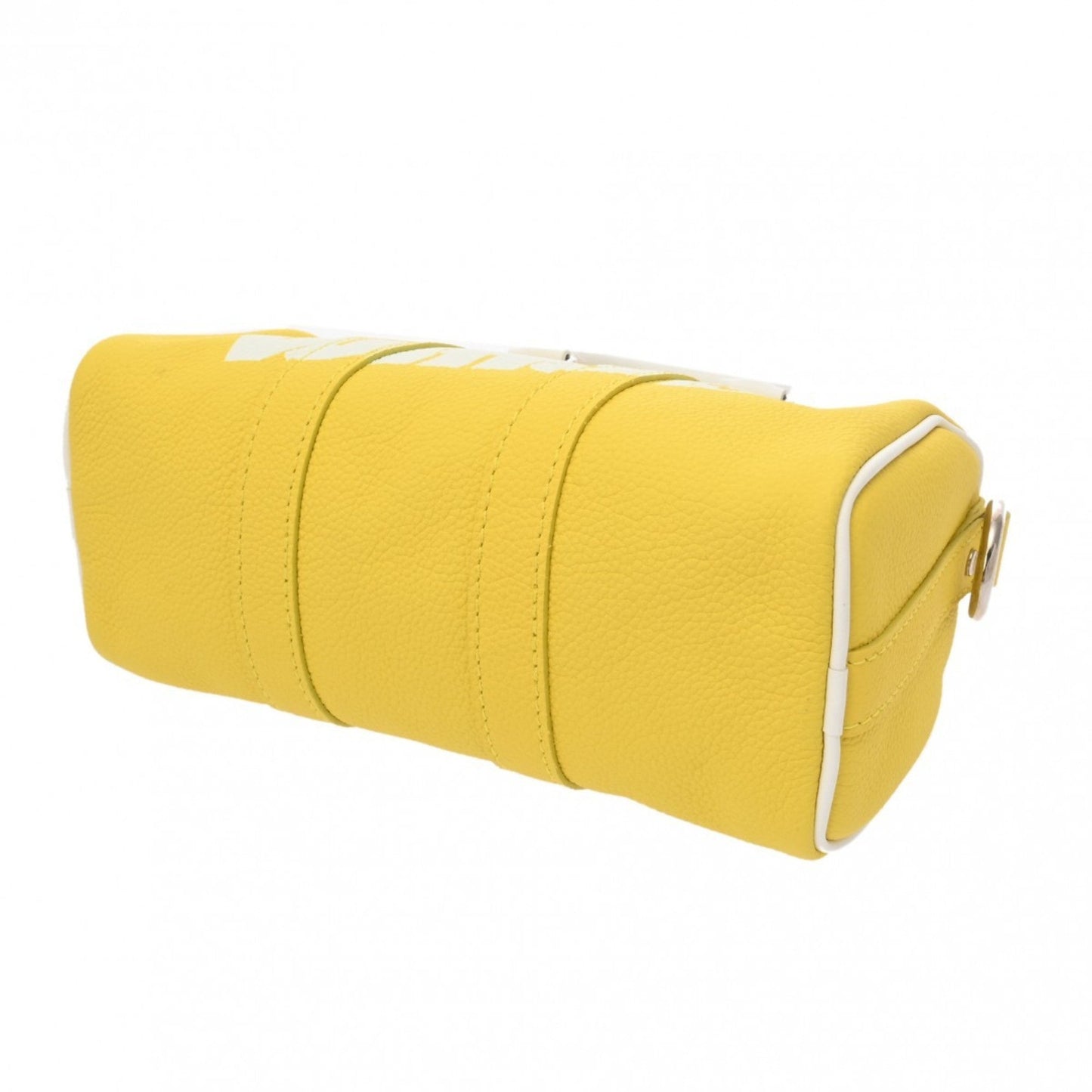 Louis Vuitton White Yellow Leather Shoulder Bag