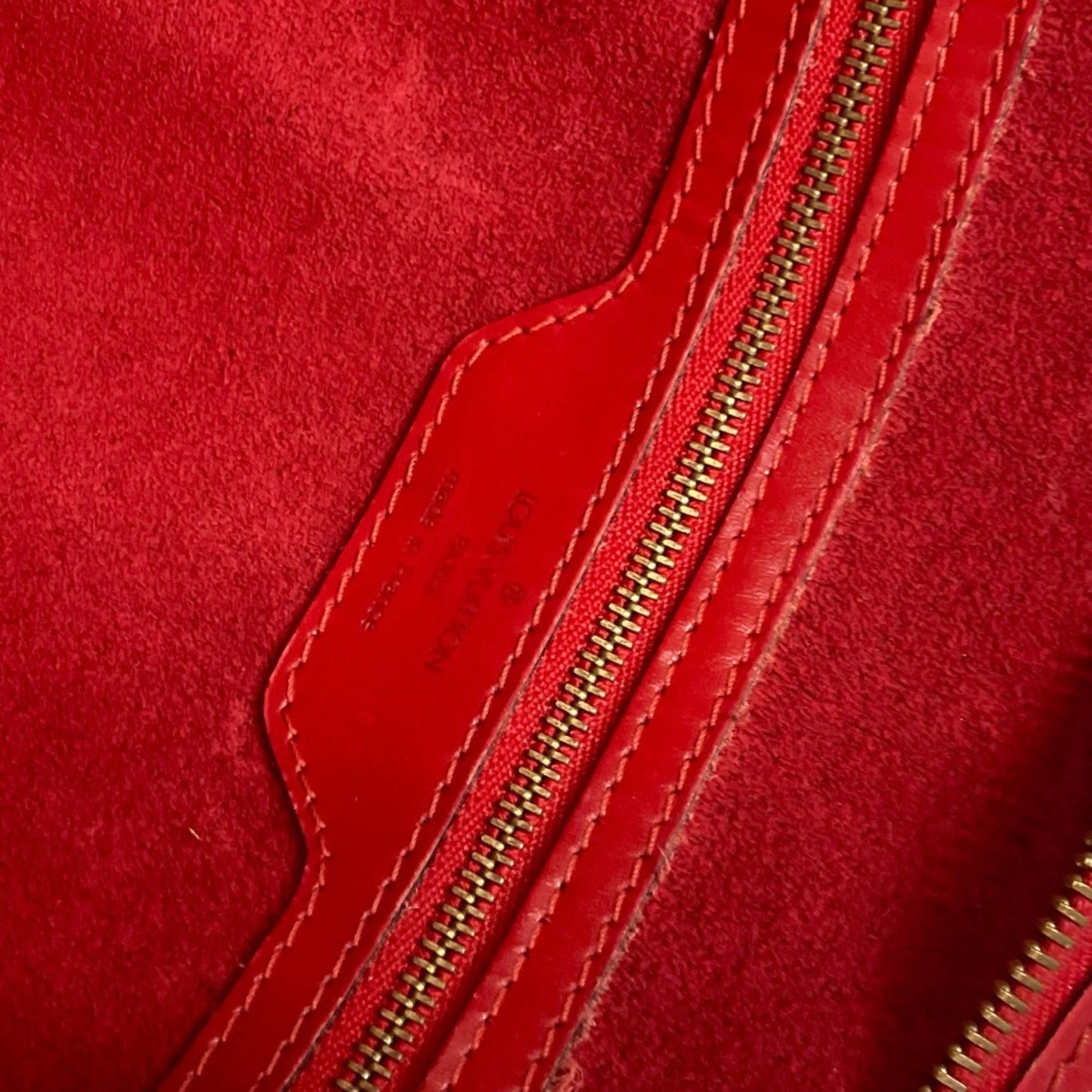Louis Vuitton Castilian Red Red Color Epi Leather Shoulder Bag Tote Bag