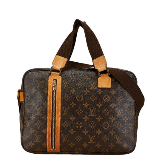 Louis Vuitton Brown Pvc Leather Handbag Shoulder Bag ()