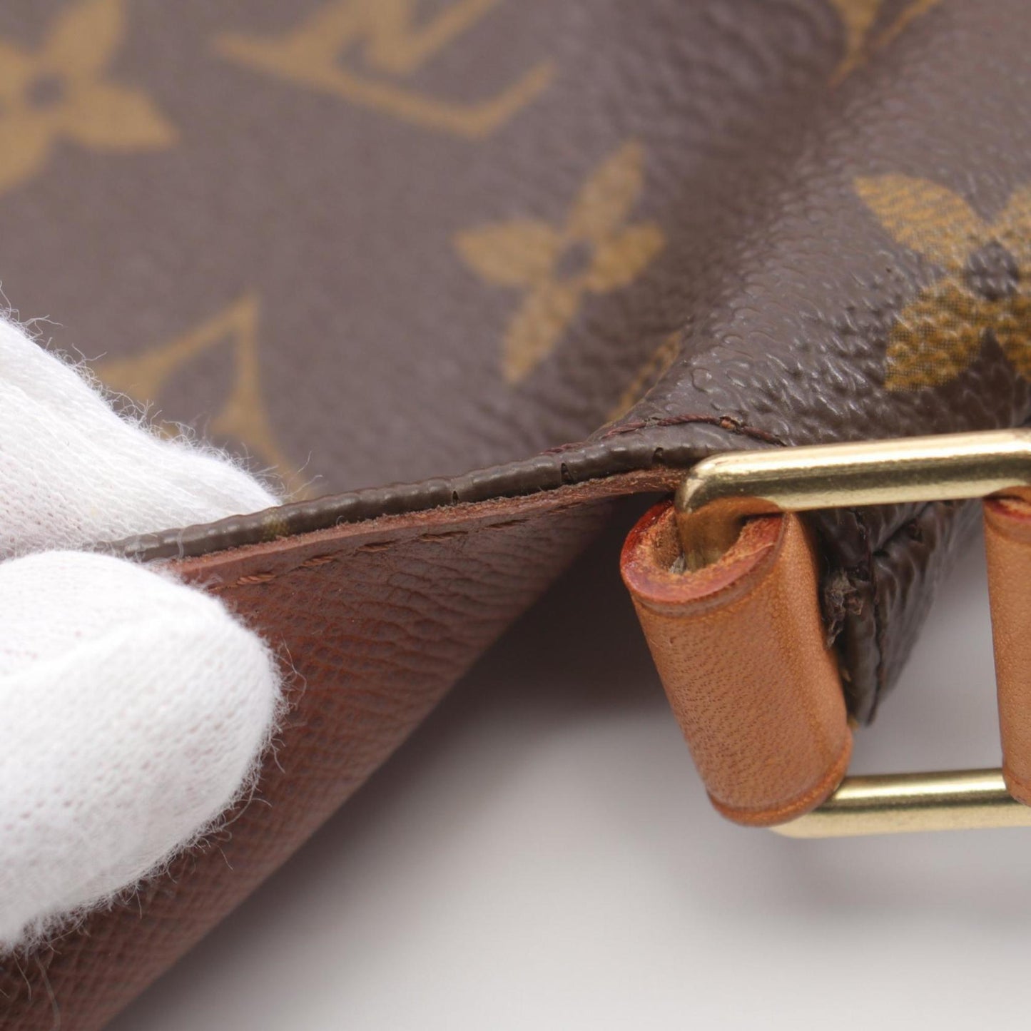 Louis Vuitton Brown Monogram Leather Shoulder Bag