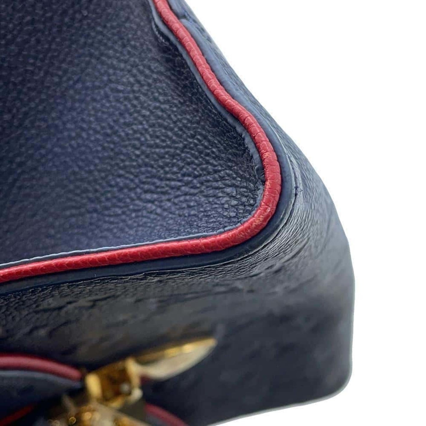 Louis Vuitton Monogram Empreinte Navy Red Color Monogram Empreinte Shoulder Bag