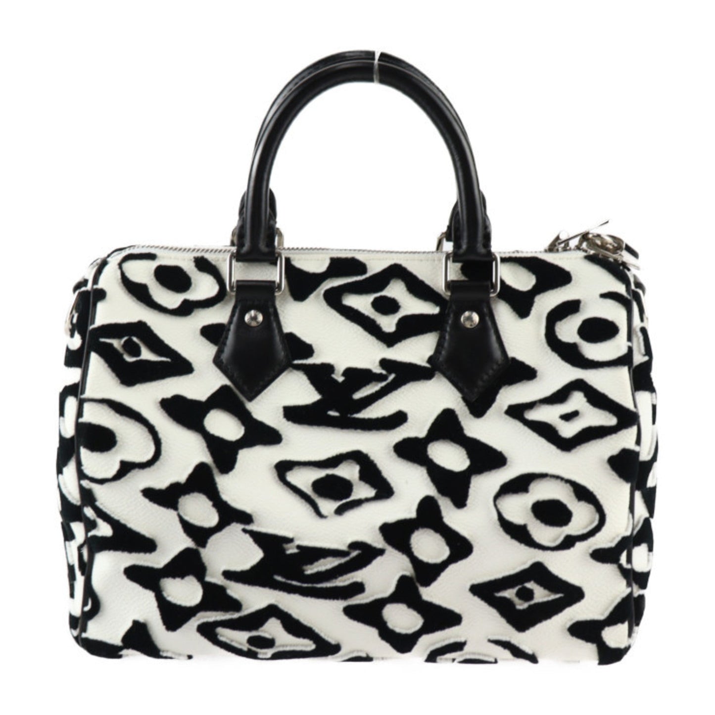 Louis Vuitton Black Monogram White Monogram Handbag Shoulder Bag Tote Bag