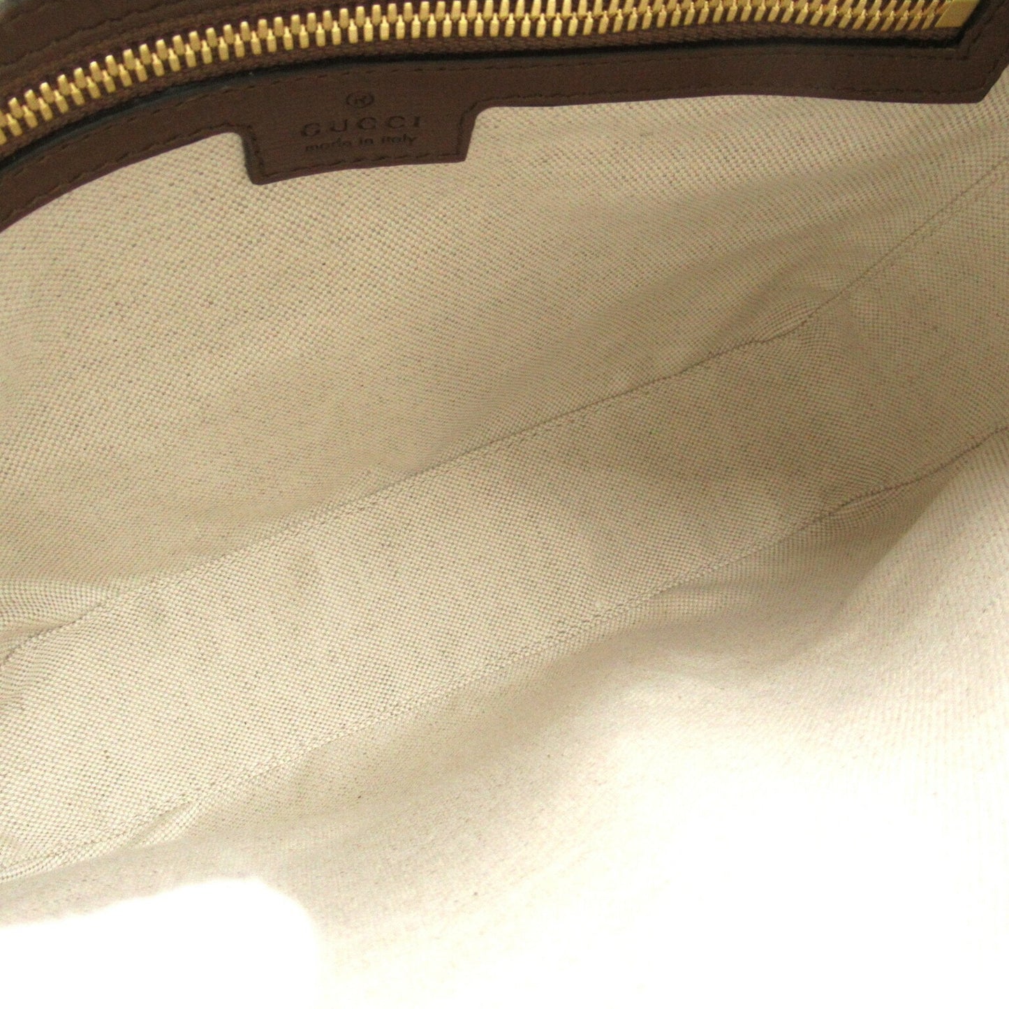 Gucci Brown Pvc Coated Canvas Leather Shoulder Bag