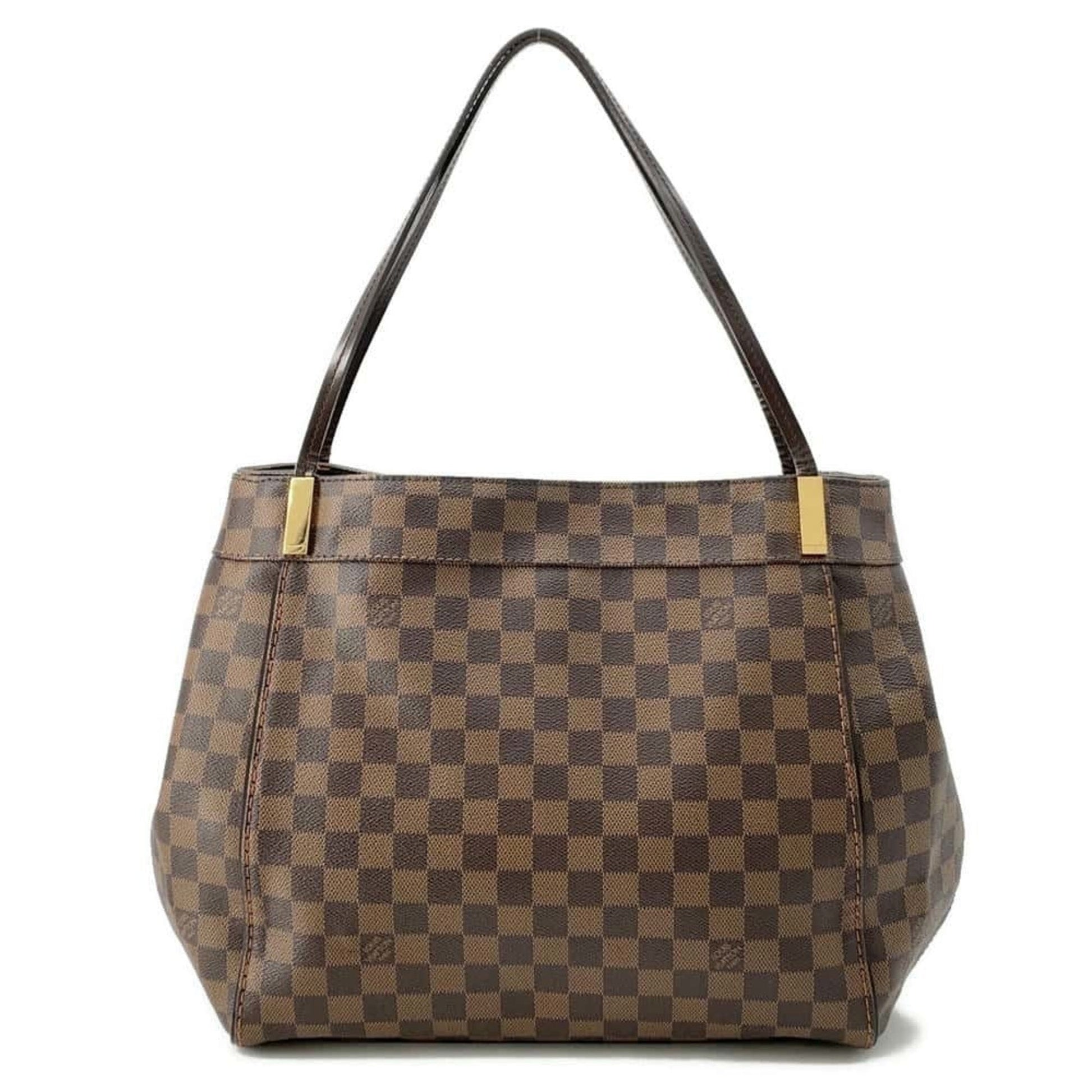 Louis Vuitton Damier Brown Damier Canvas Ebene Shoulder Bag Tote Bag ()