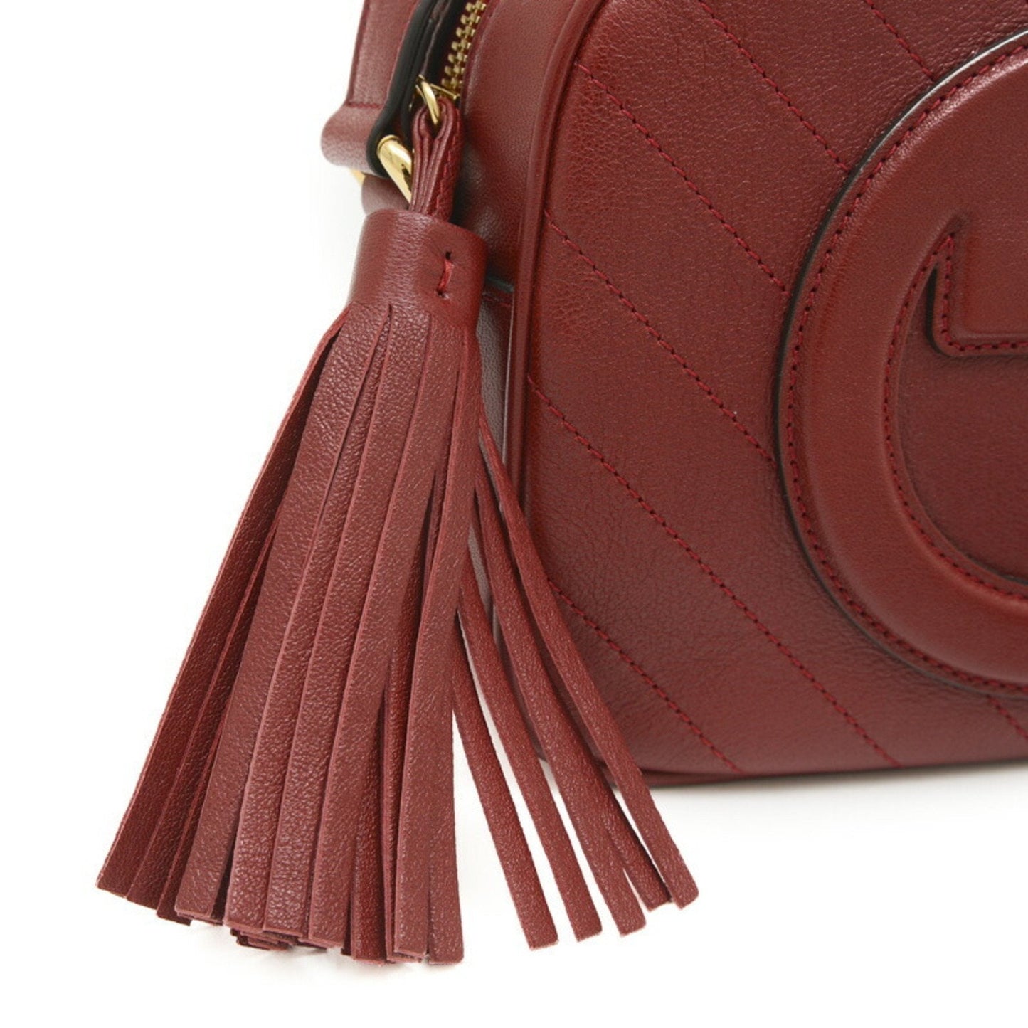 Gucci Wine Leather Shoulder Bag