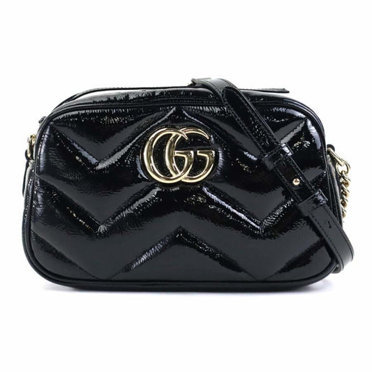 Gucci Black Patent Leather Shoulder Bag ()