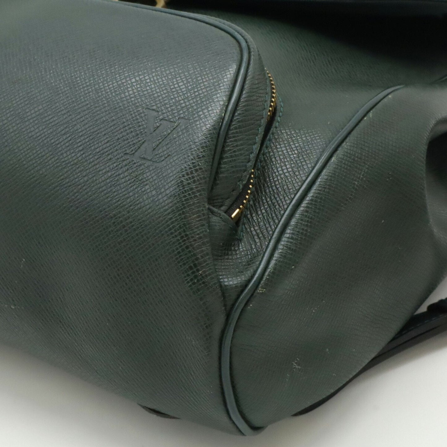Louis Vuitton Dark Green Episea Taiga Leather Backpack