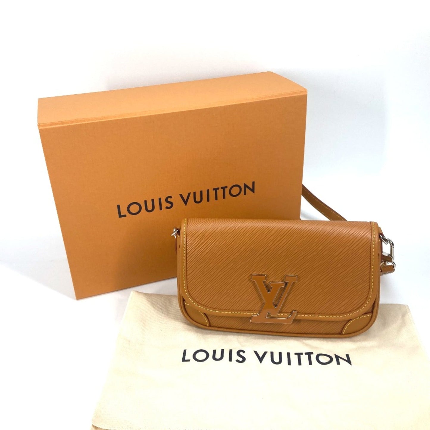 Louis Vuitton Beige Leather Shoulder Bag