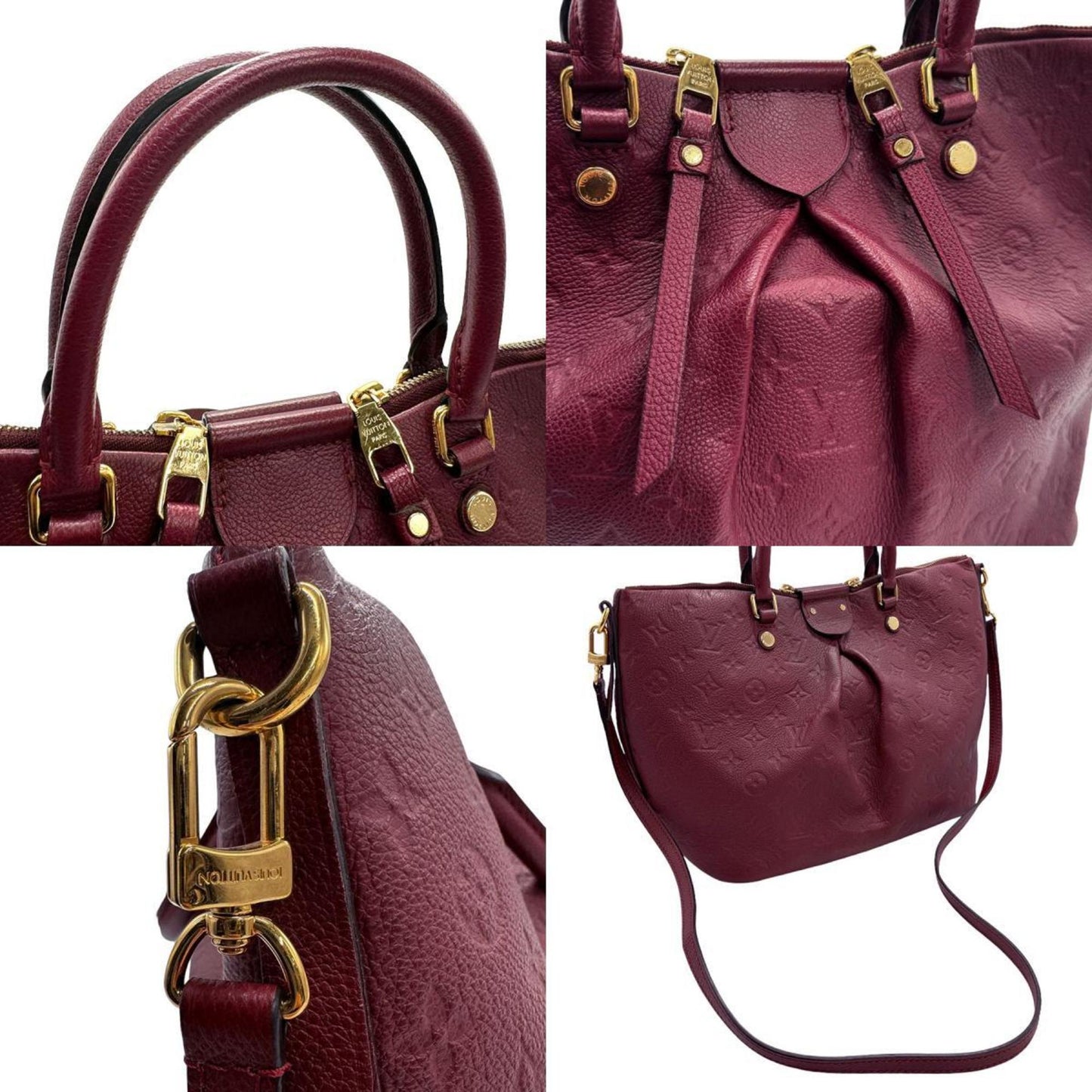 Louis Vuitton Bordeaux Monogram Empreinte Handbag Shoulder Bag