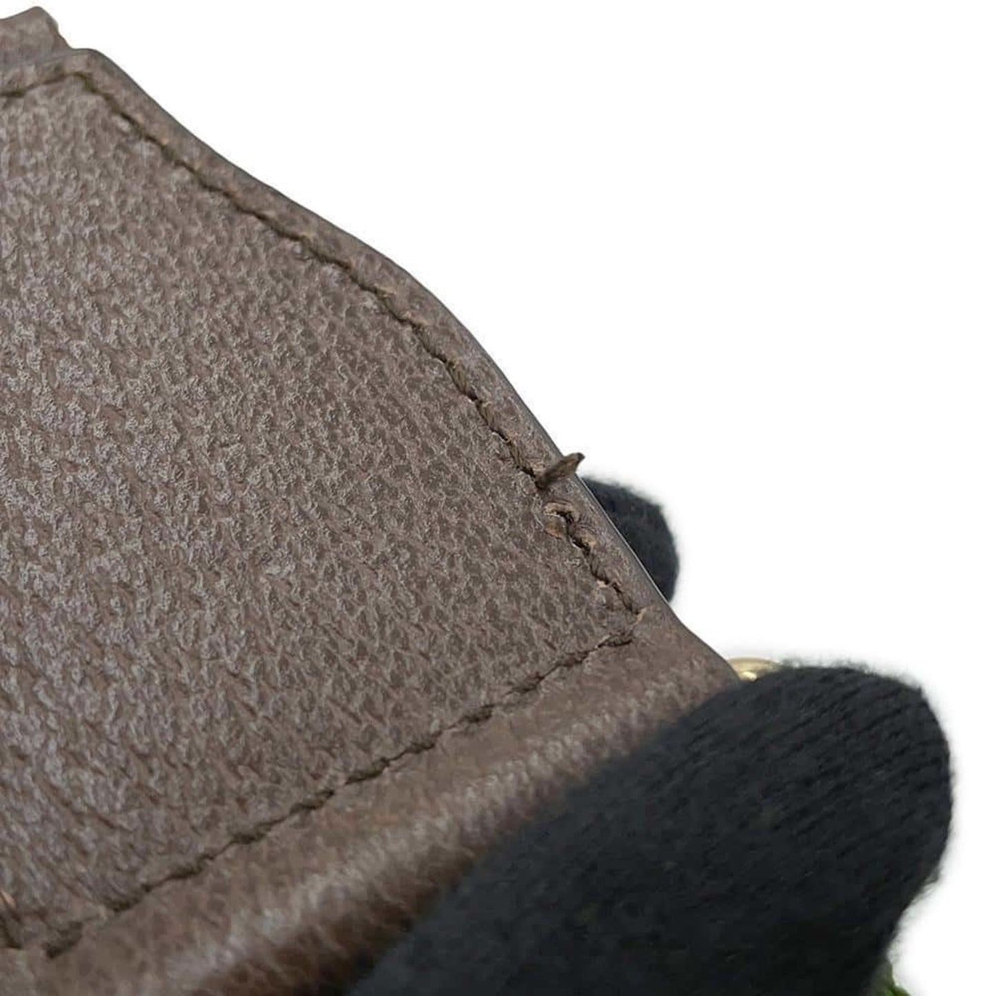 Gucci Brown Canvas Leather Shoulder Bag