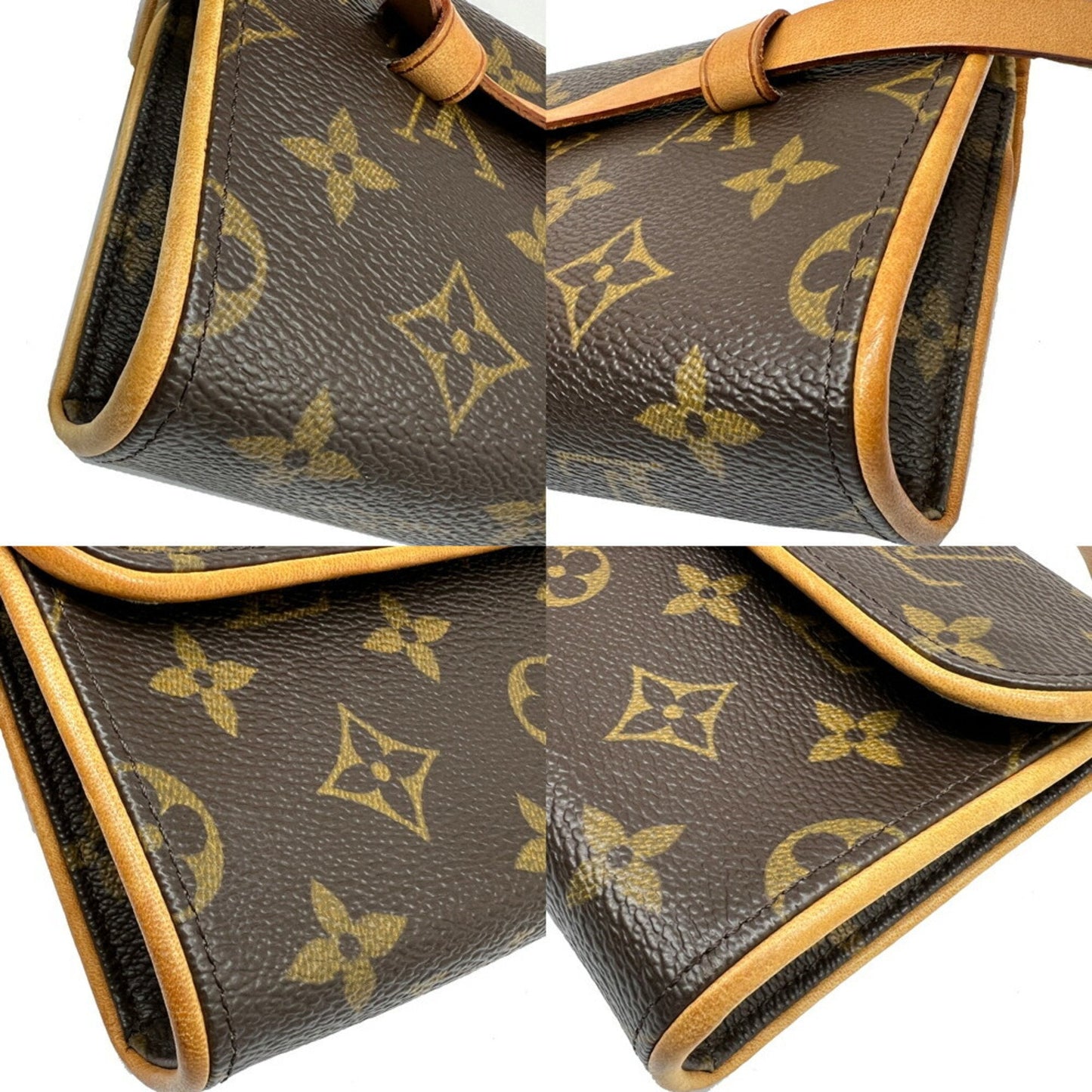 Louis Vuitton Brown Pvc Pochette Pouch Shoulder Bag