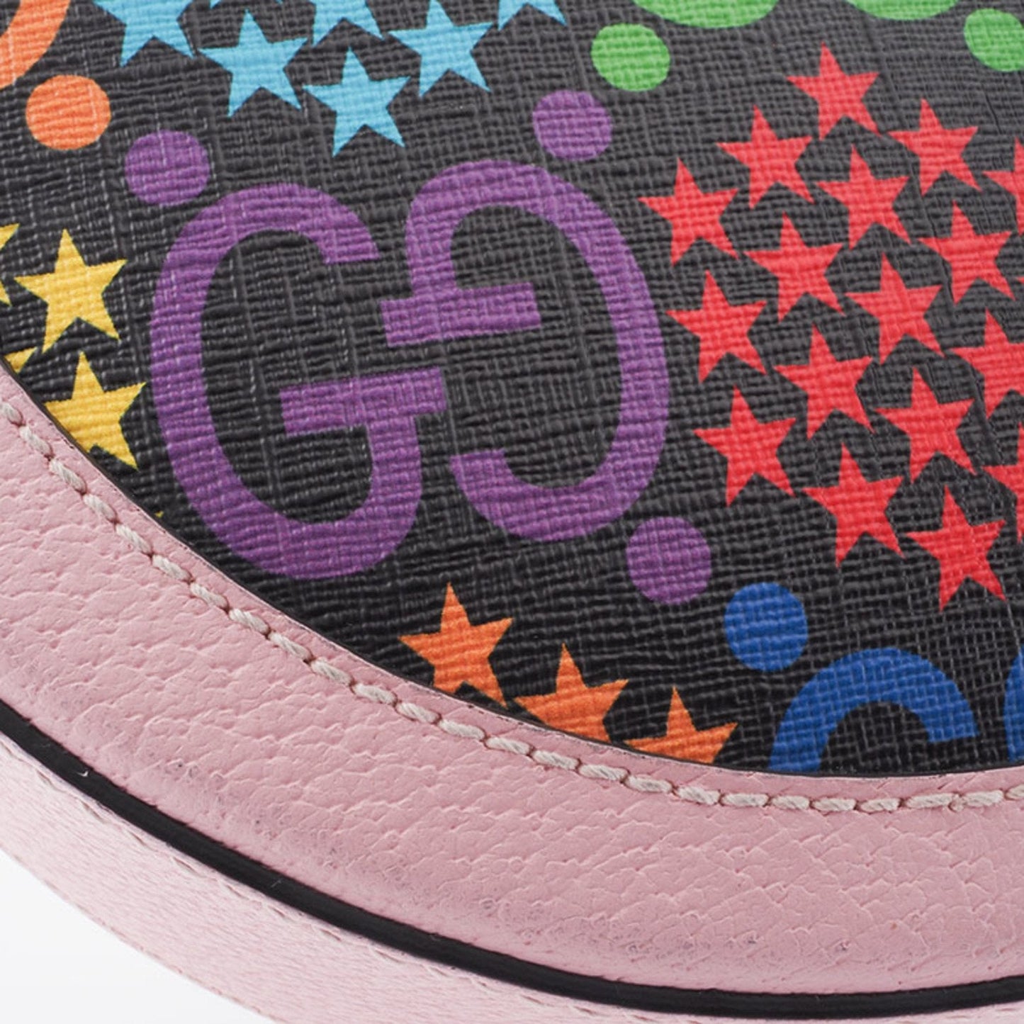 Gucci Multi-Color Pink Pvc Leather Shoulder Bag