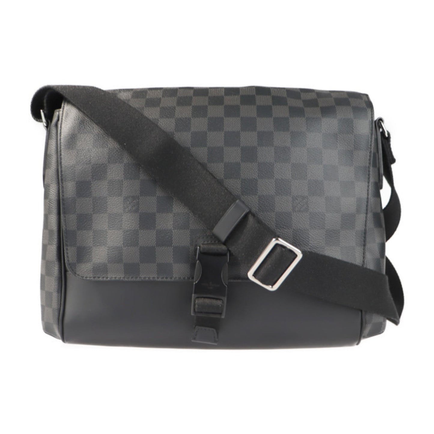 Louis Vuitton Black Gray Handbag Shopping Bag Shoulder Bag Tote Bag ()