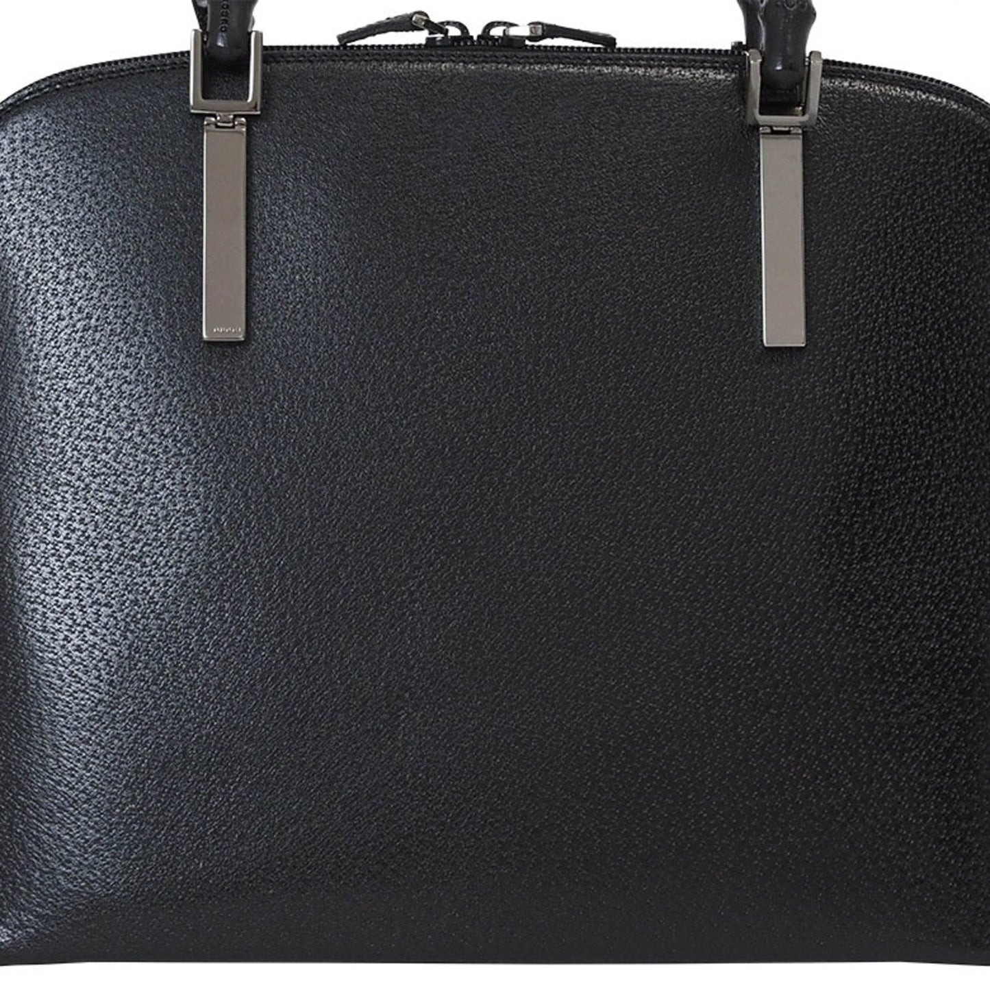 Gucci Bamboo Black Leather Handbag