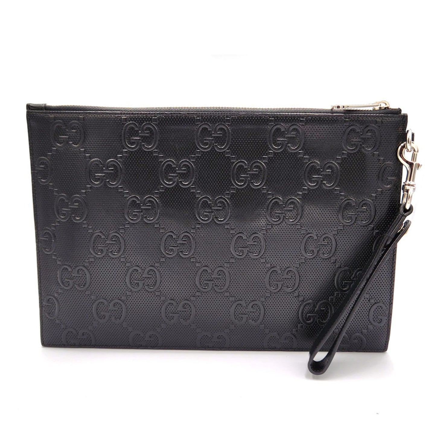 Gucci Black Leather Clutch Bag