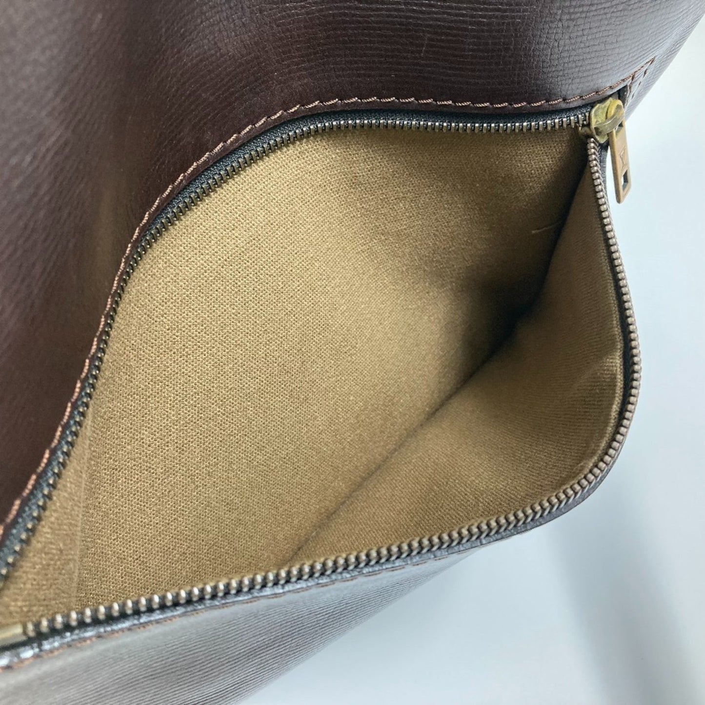 Louis Vuitton Brown Leather Shoulder Bag