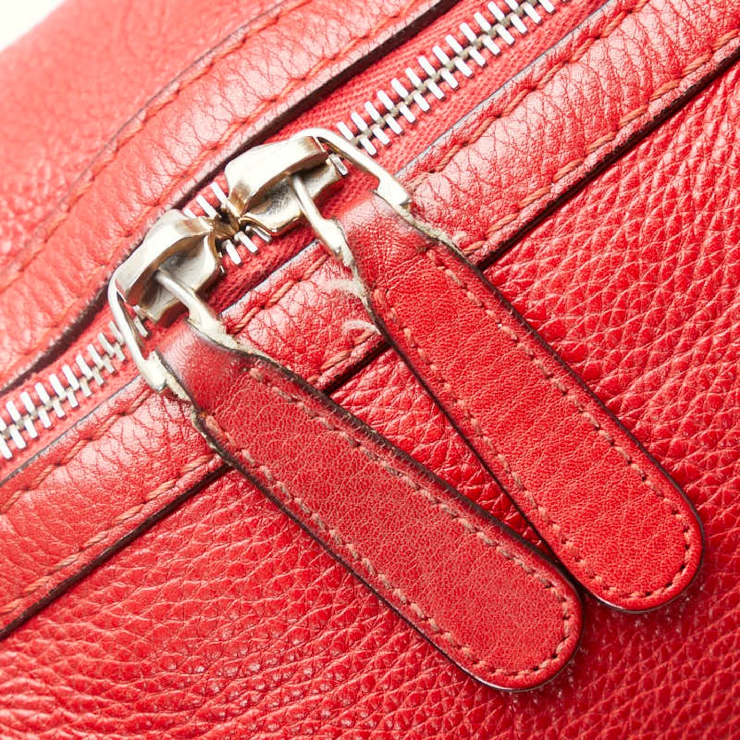 Gucci Red Color Leather Handbag Shoulder Bag