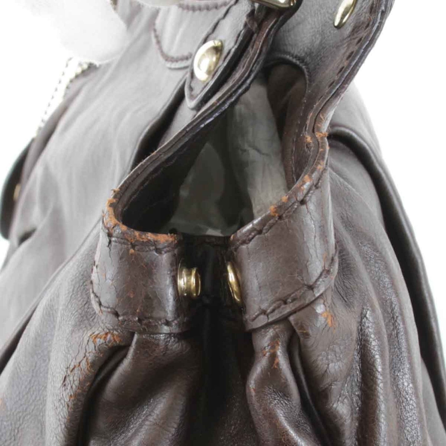 Gucci Sukey Brown Leather Handbag