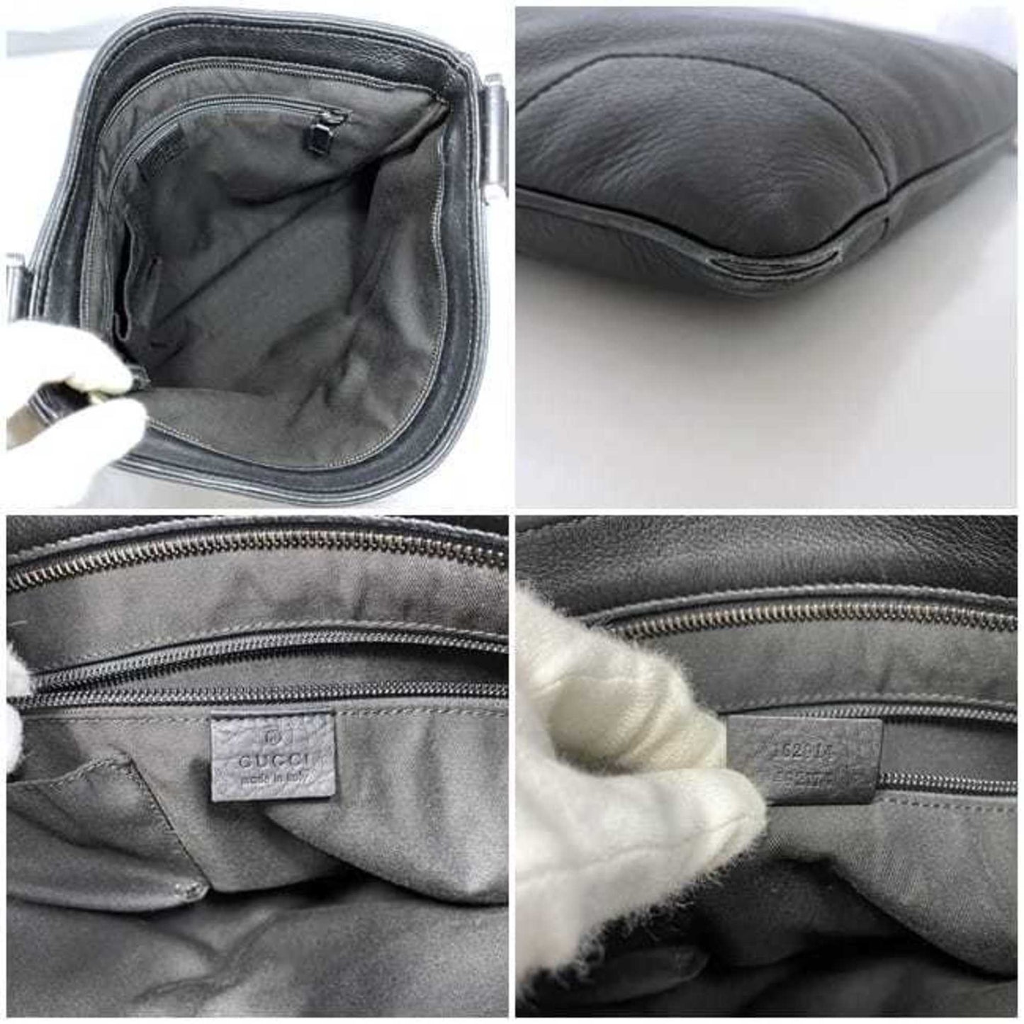 Gucci Black Leather Shoulder Bag